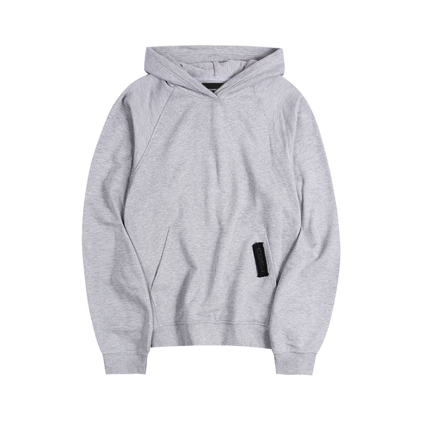 Sudadera con capucha gris jaspeado "CR03"