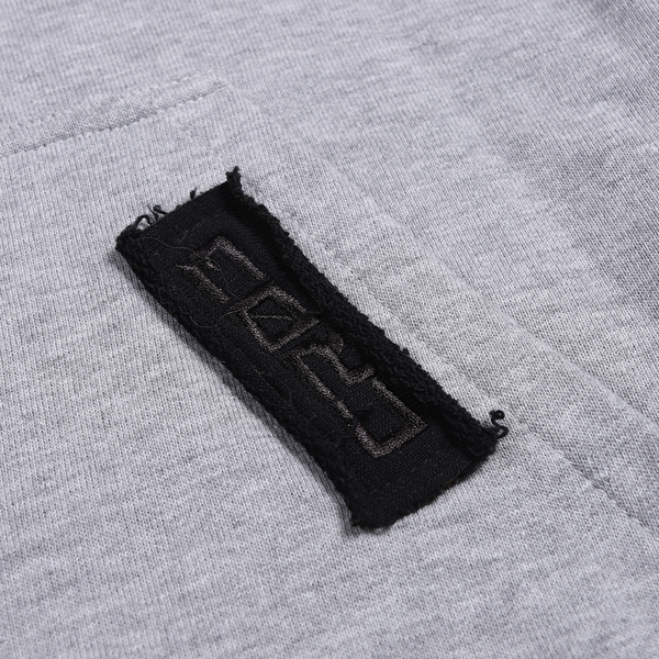 Sudadera con capucha gris jaspeado "CR03"