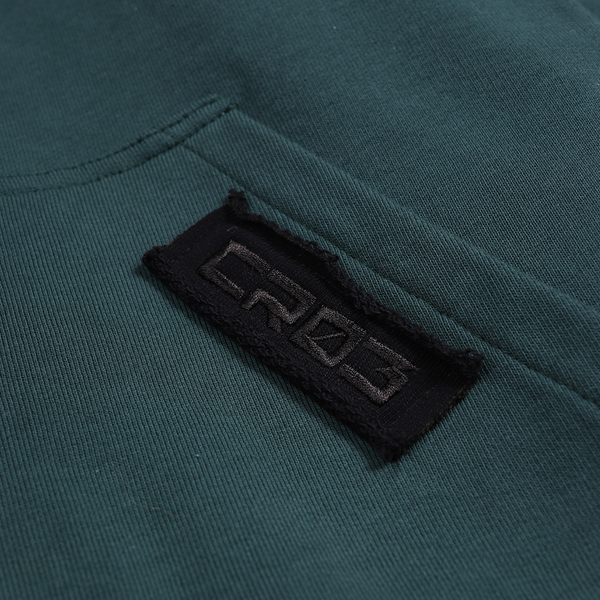 Sudadera con capucha verde musgo "CR03"