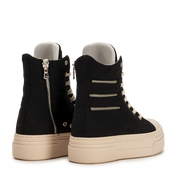 CALIPSO 300 ZIPLINE – Black High-Top Sneakers