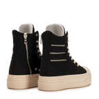 CALIPSO 300 ZIPLINE – Black High-Top Sneakers