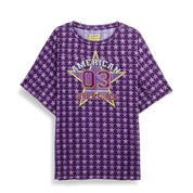 T-shirt Americana 03 Stelle Viola