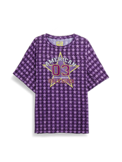 Purple American 03 Stars T-Shirt