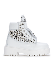 STARBOOT CUSTOM — Weiße Edition mit silberfarbenen Nieten