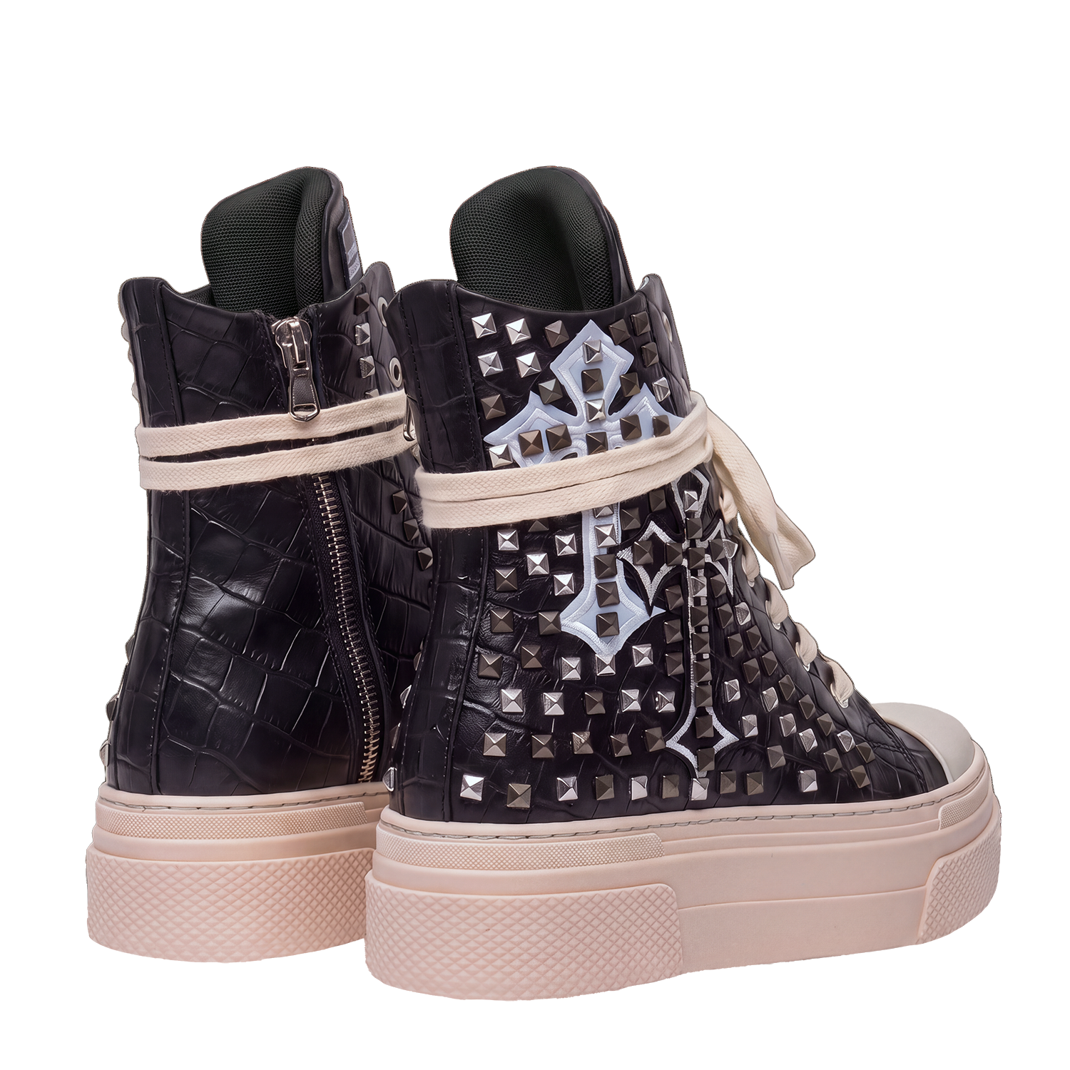 CALIPSO COCO - Black Cross Studs