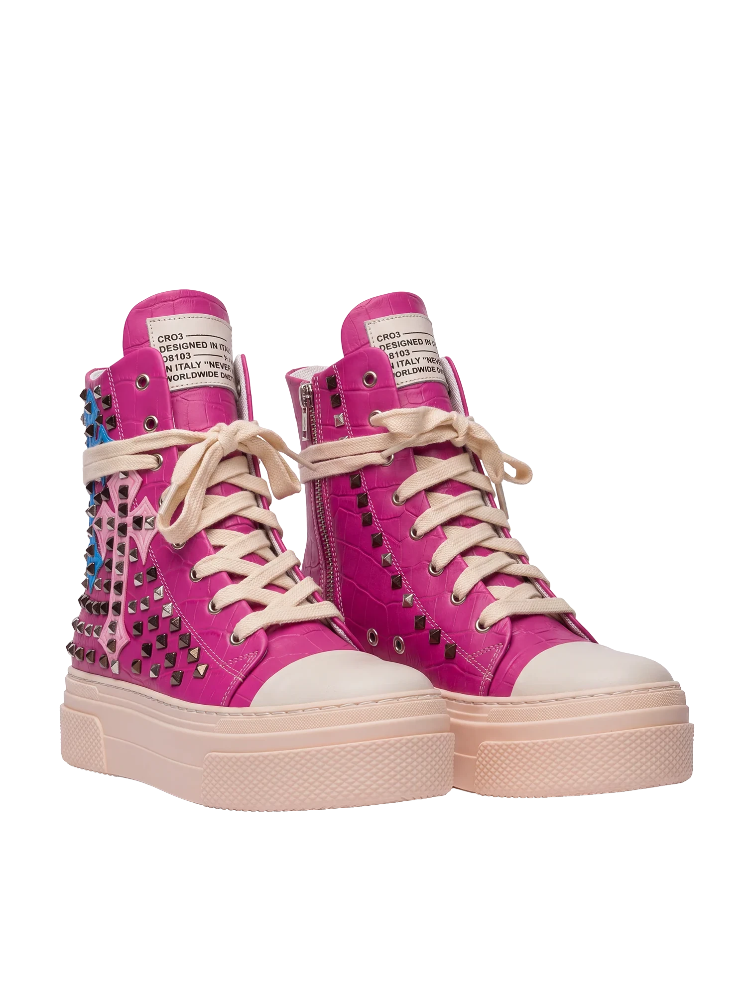 CALIPSO COCO – Fuchsia, croix et clous
