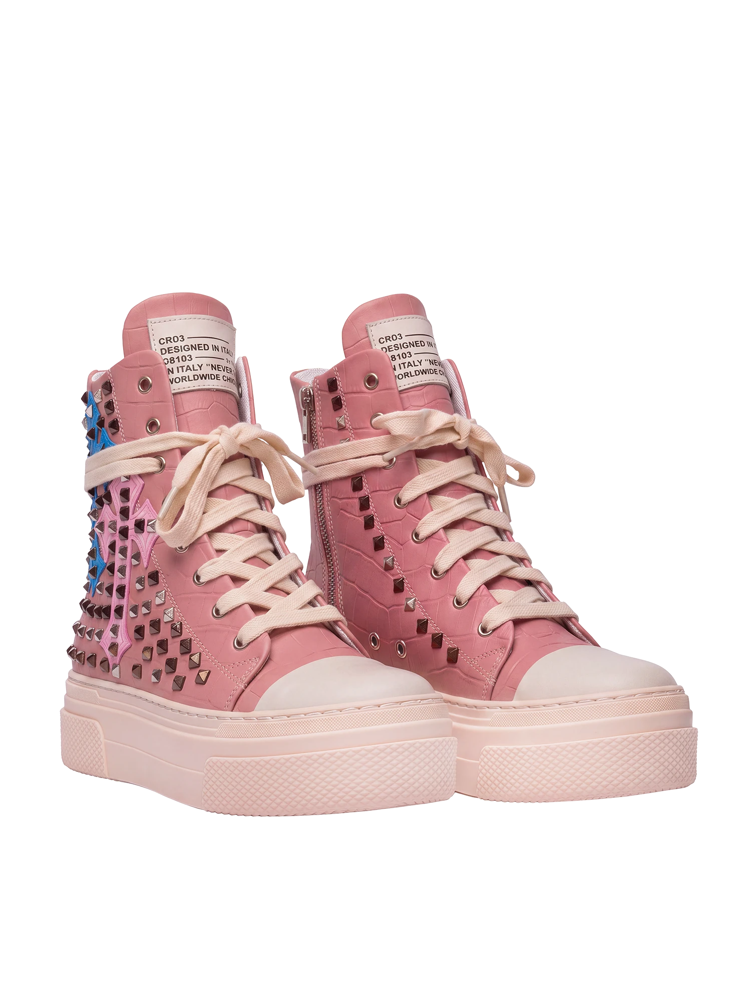 CALIPSO COCO — Pink mit Kreuzen und Nieten