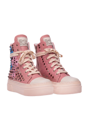 CALIPSO COCO — Pink mit Kreuzen und Nieten