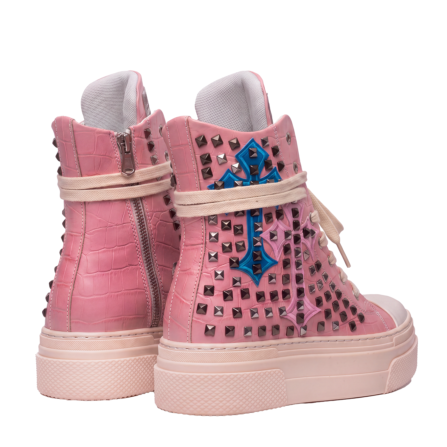 CALIPSO COCO - Pink Cross Studs