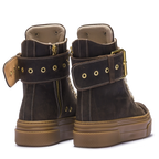 CALIPSO – Édition Ceinture Nubuck Marron Foncé