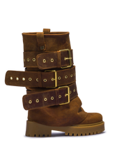 CHUNKY – Édition Ceinture Nubuck Marron