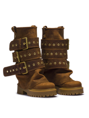 CHUNKY – Édition Ceinture Nubuck Marron