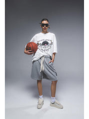 "CR03" Melange Grey Short-Shorts-CRISTIANZEROTRE