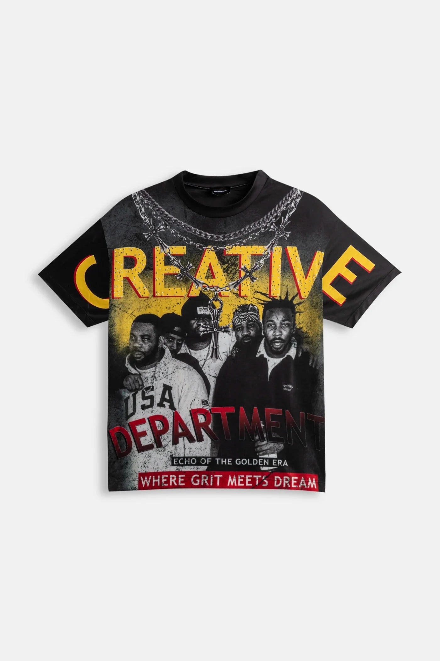 CR03 T-Shirt Creativa Dipartimento – Eco dell'Era Dorata