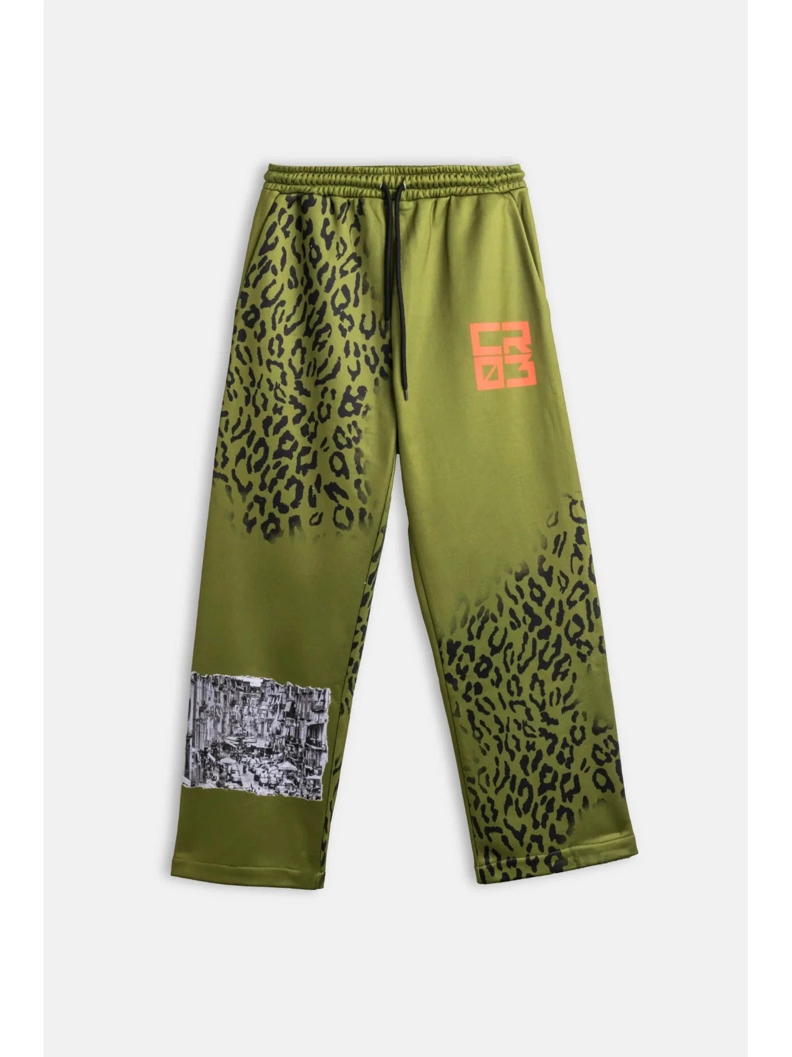 CR03 Creative Safari Pantaloni — Imprimeu prin sublimare — Verde măsliniu