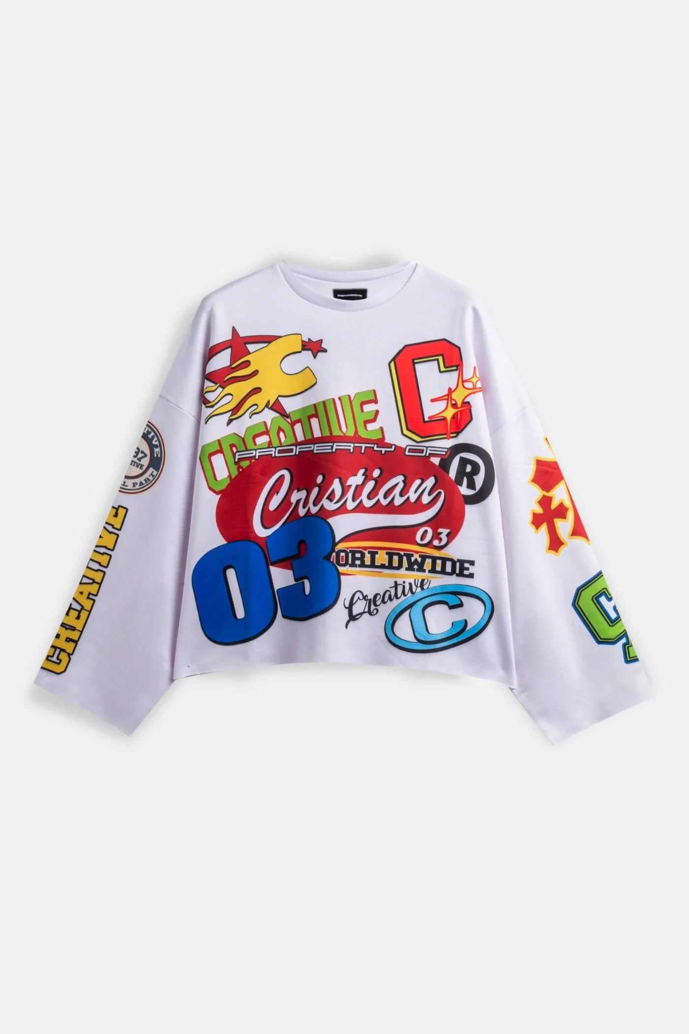 CR03 Creative Sweatshirt – White Edition