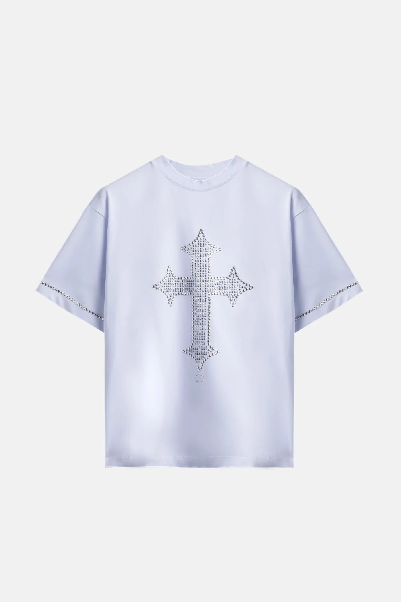 CR03 Cross Strass Tee – White Edition