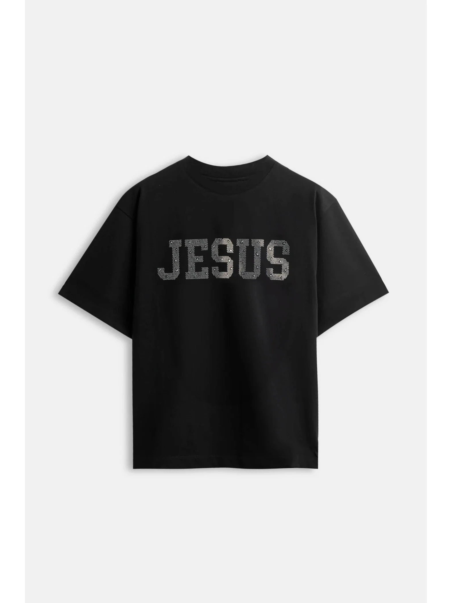 CR03 Jesus Strass Tee – Black Edition