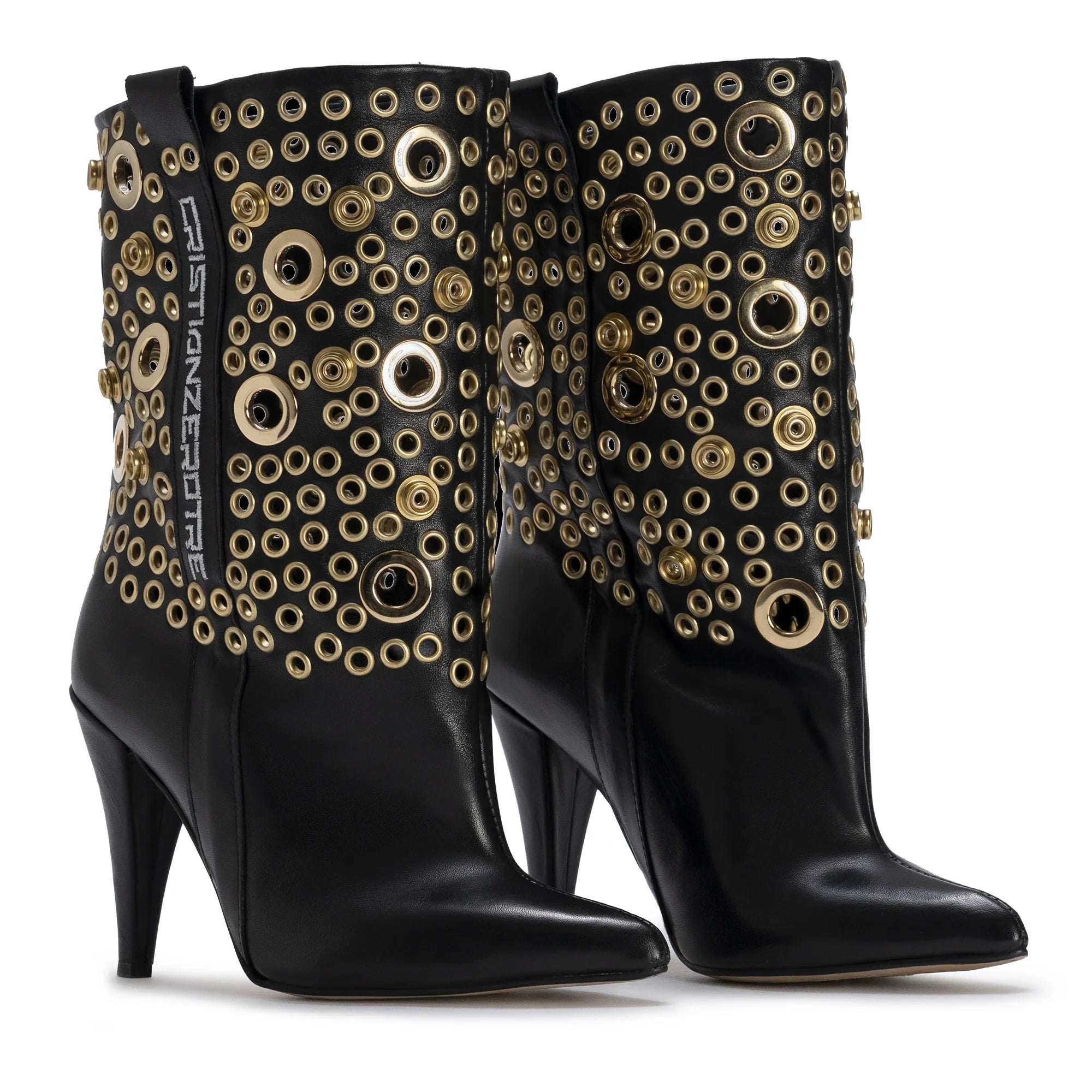 STORM – Gold Eyelet Heels