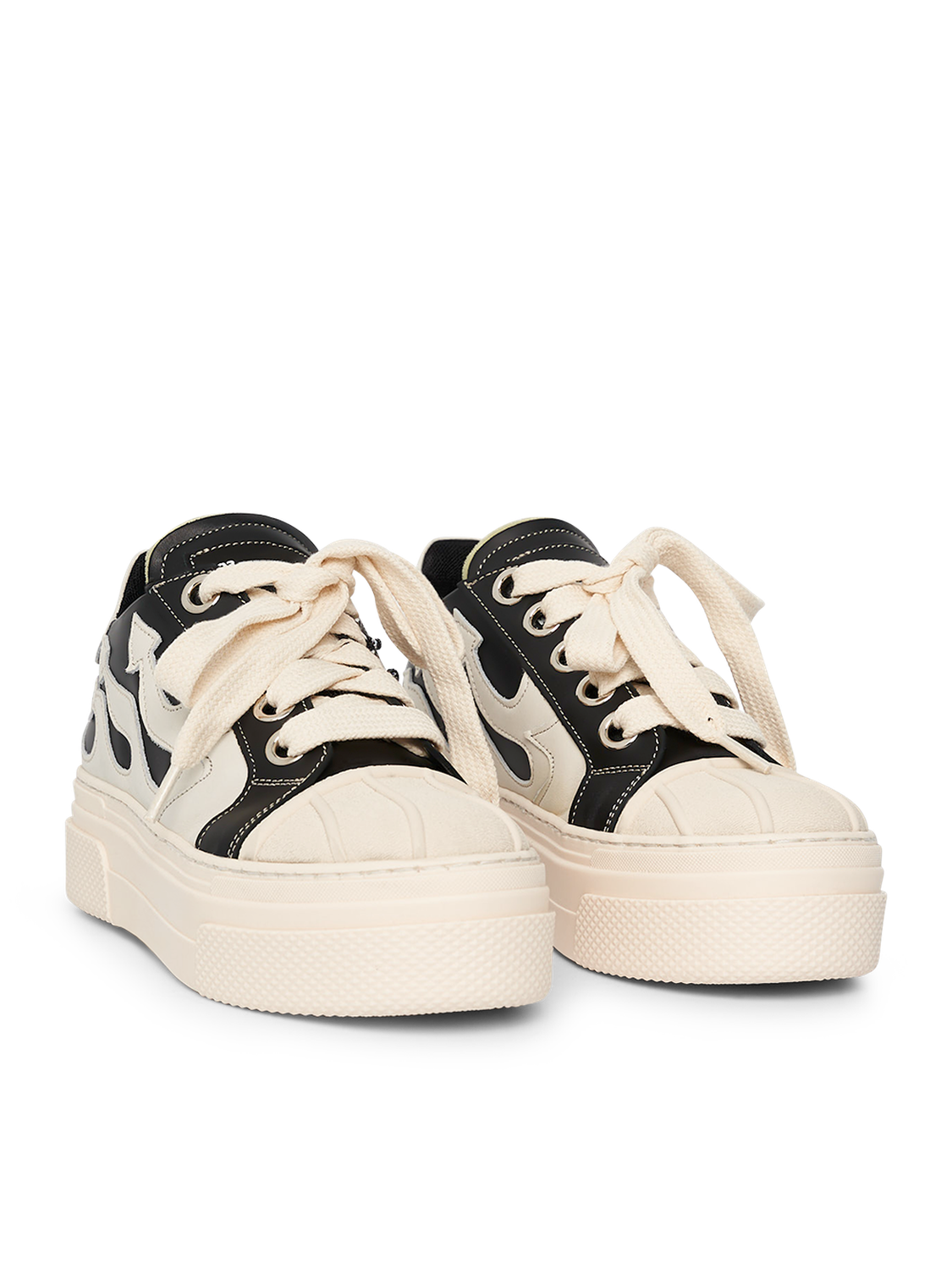 CALIPSO FLAME – Black White Low-Sneaker-CRISTIANZEROTRE