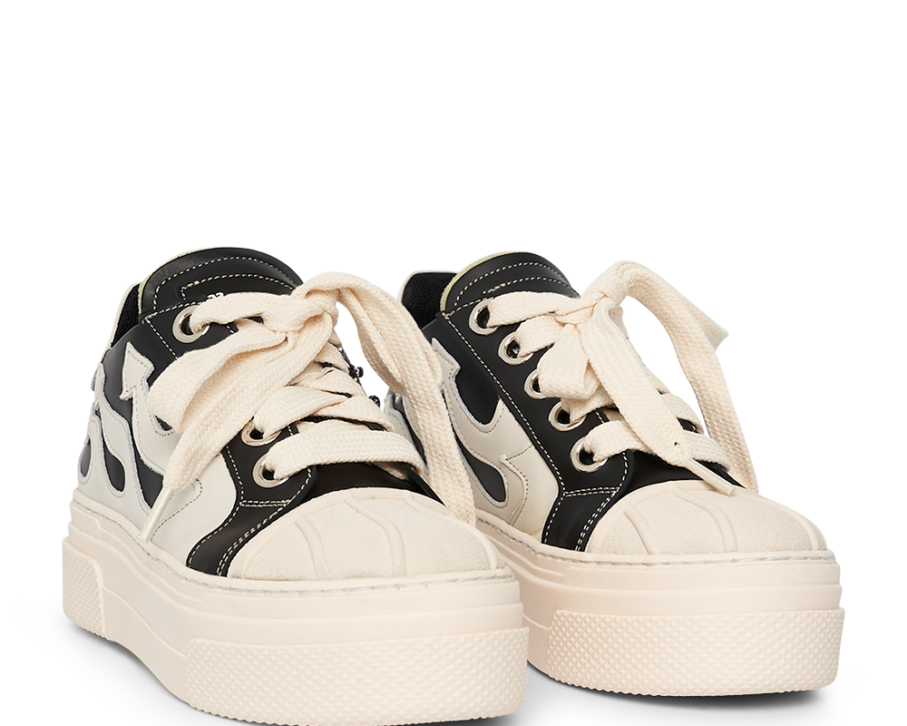 CALIPSO FLAME – Black White Low-Sneaker-CRISTIANZEROTRE