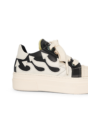CALIPSO FLAME – Black White Low-Sneaker-CRISTIANZEROTRE