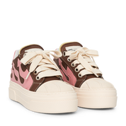 CALIPSO FLAME – Brown Pink Low-Sneaker-CRISTIANZEROTRE