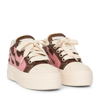 CALIPSO FLAME – Brown Pink Low-Sneaker-CRISTIANZEROTRE