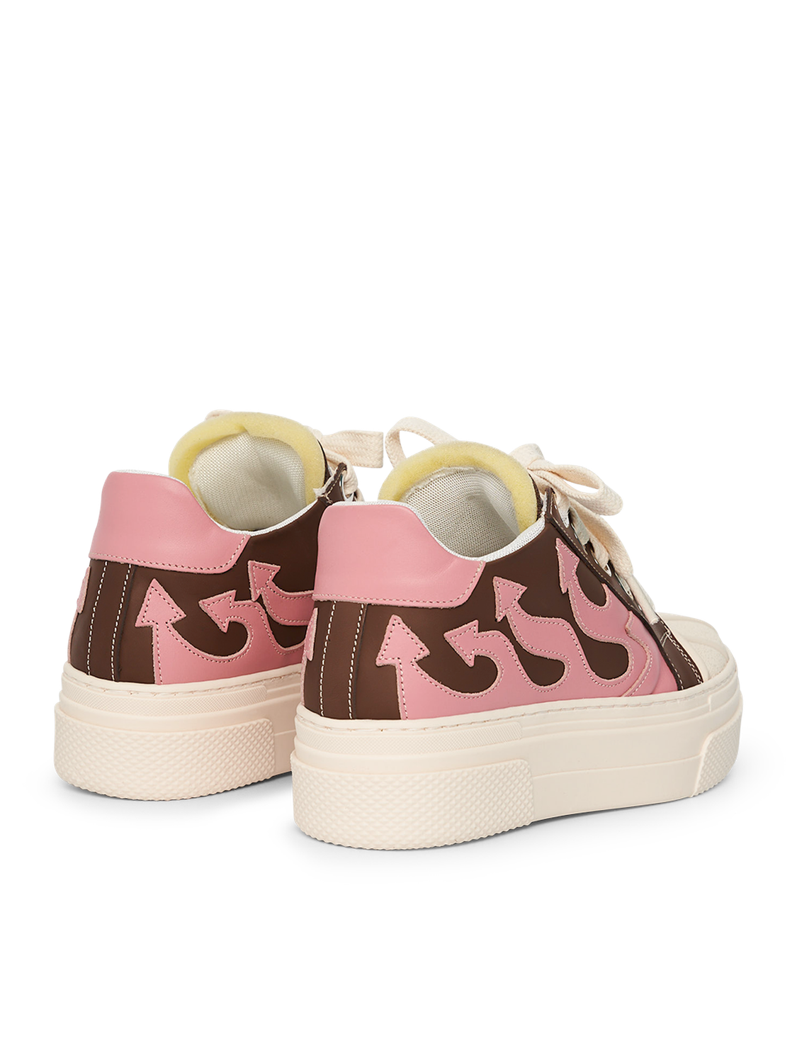 CALIPSO FLAME – Brown Pink Low-Sneaker-CRISTIANZEROTRE