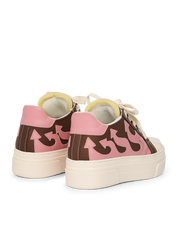 CALIPSO FLAME – Brown Pink Low-Sneaker-CRISTIANZEROTRE