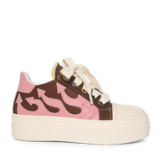 CALIPSO FLAME – Brown Pink Low-Sneaker-CRISTIANZEROTRE