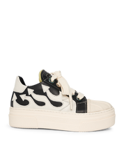 CALIPSO FLAME – Black White Low-Sneaker-CRISTIANZEROTRE