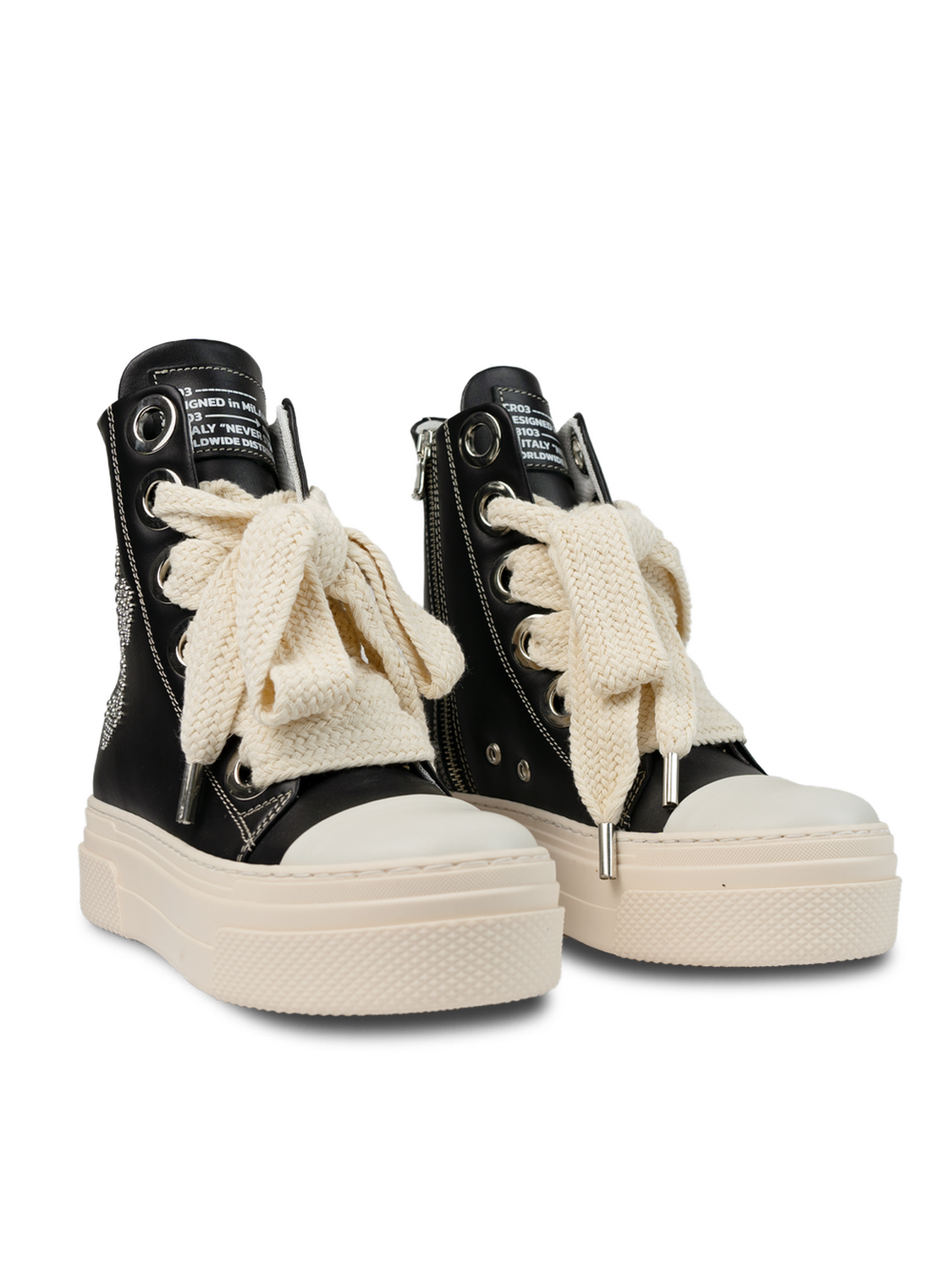 Calipso 300 – Crucifix Black Leather-Sneaker-CRISTIANZEROTRE