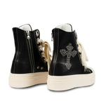 Calipso 300 – Crucifix Black Leather-Sneaker-CRISTIANZEROTRE