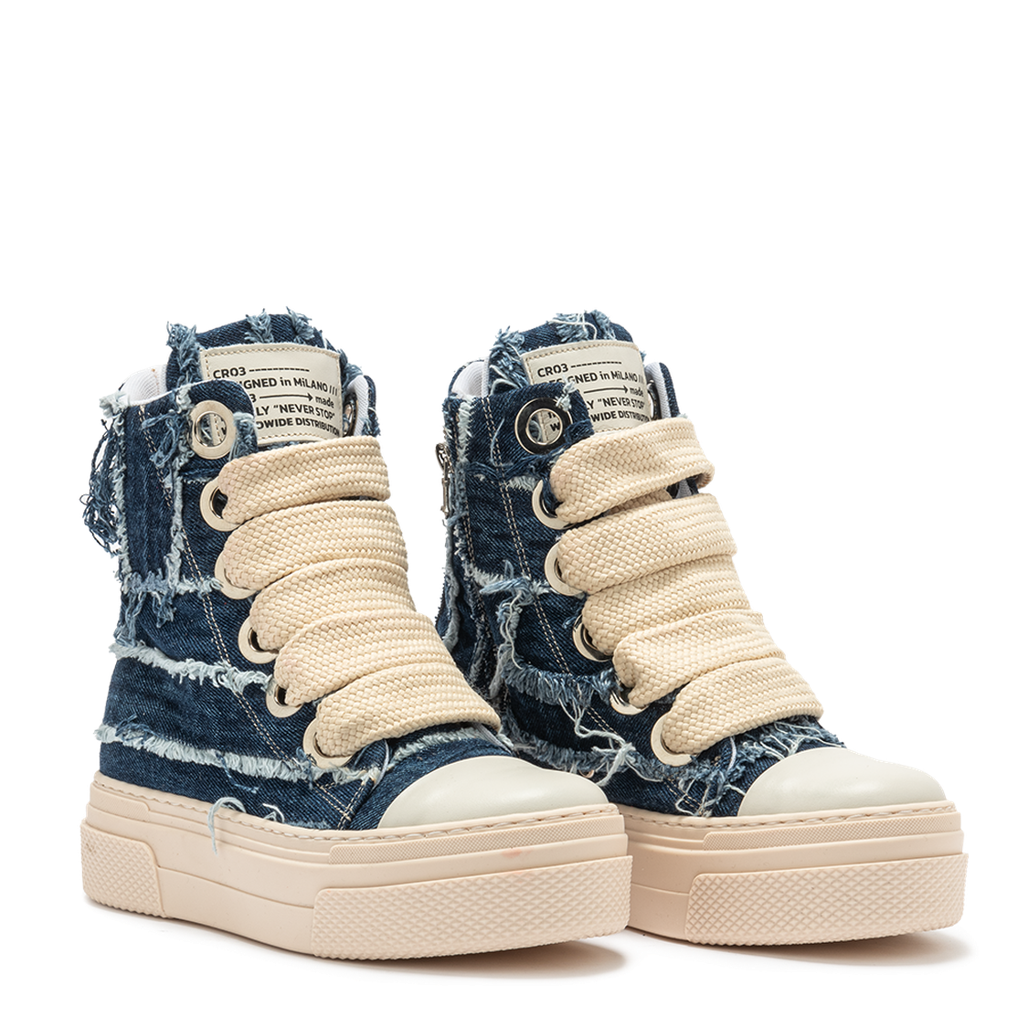 Calipso 300 Destroyed – Blue Jeans-Sneaker-CRISTIANZEROTRE