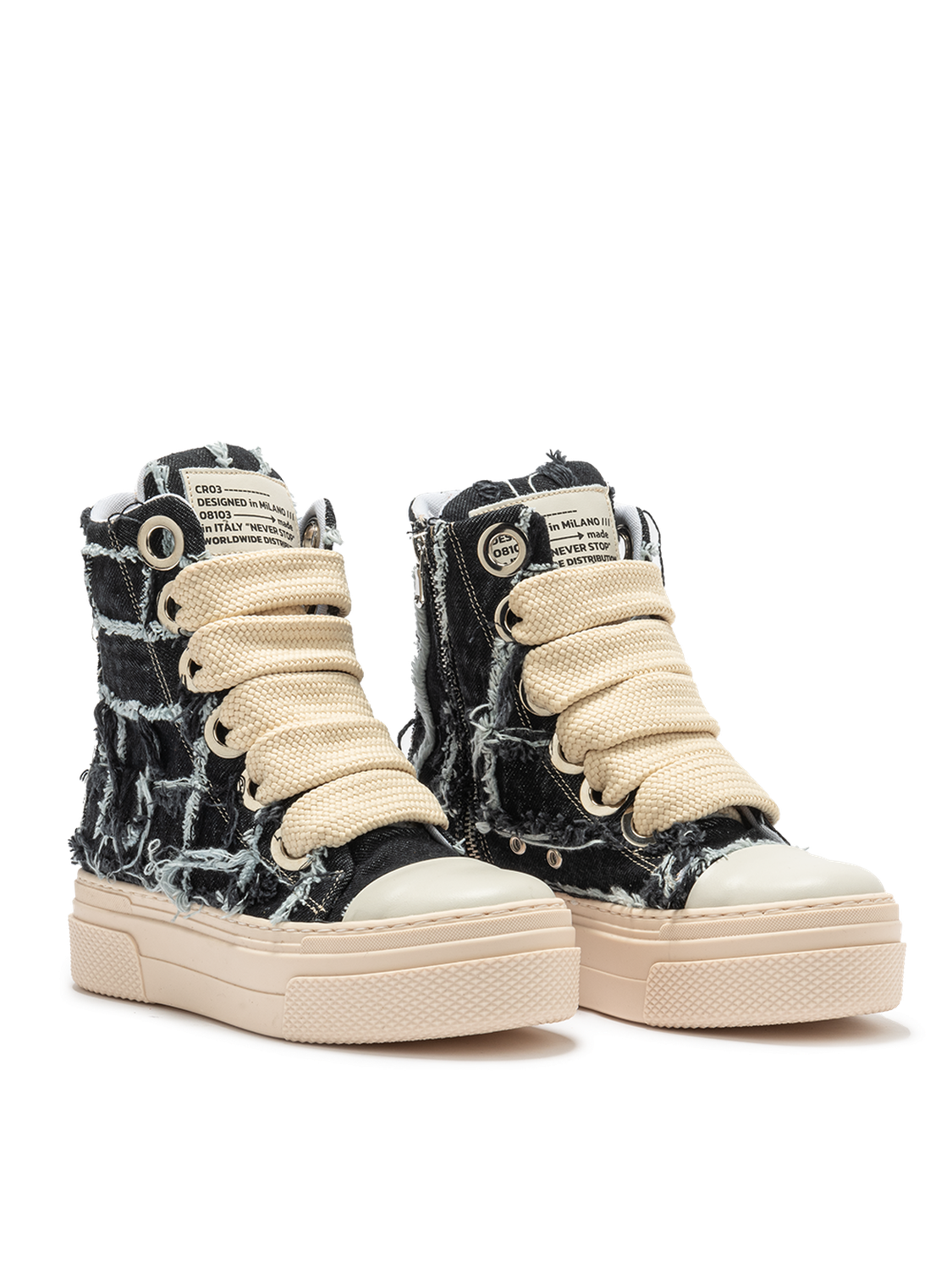 Calipso 300 Destroyed – Grey Jeans-Sneaker-CRISTIANZEROTRE