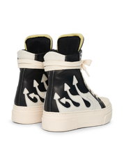 CALIPSO FLAME – Black White High-Sneaker-CRISTIANZEROTRE