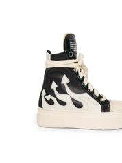 CALIPSO FLAME – Black White High-Sneaker-CRISTIANZEROTRE
