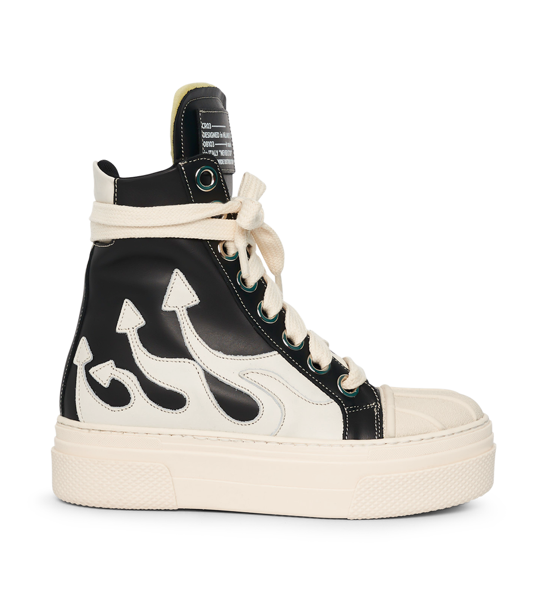 CALIPSO FLAME – Black White High-Sneaker-CRISTIANZEROTRE