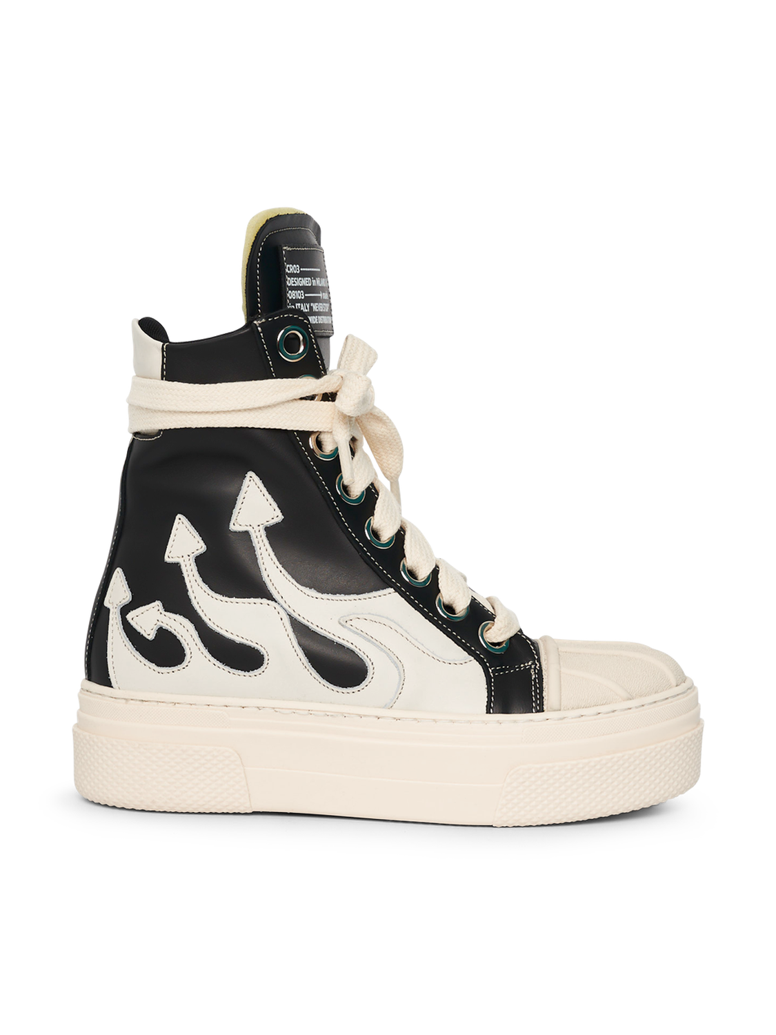 CALIPSO FLAME – Black White High-Sneaker-CRISTIANZEROTRE