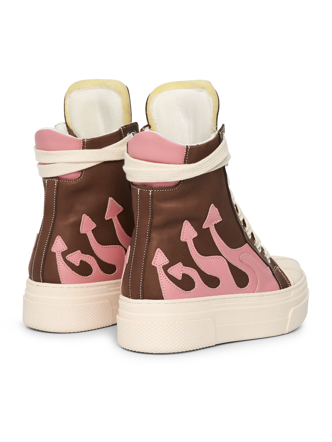 CALIPSO FLAME – Brown Pink High-Sneaker-CRISTIANZEROTRE