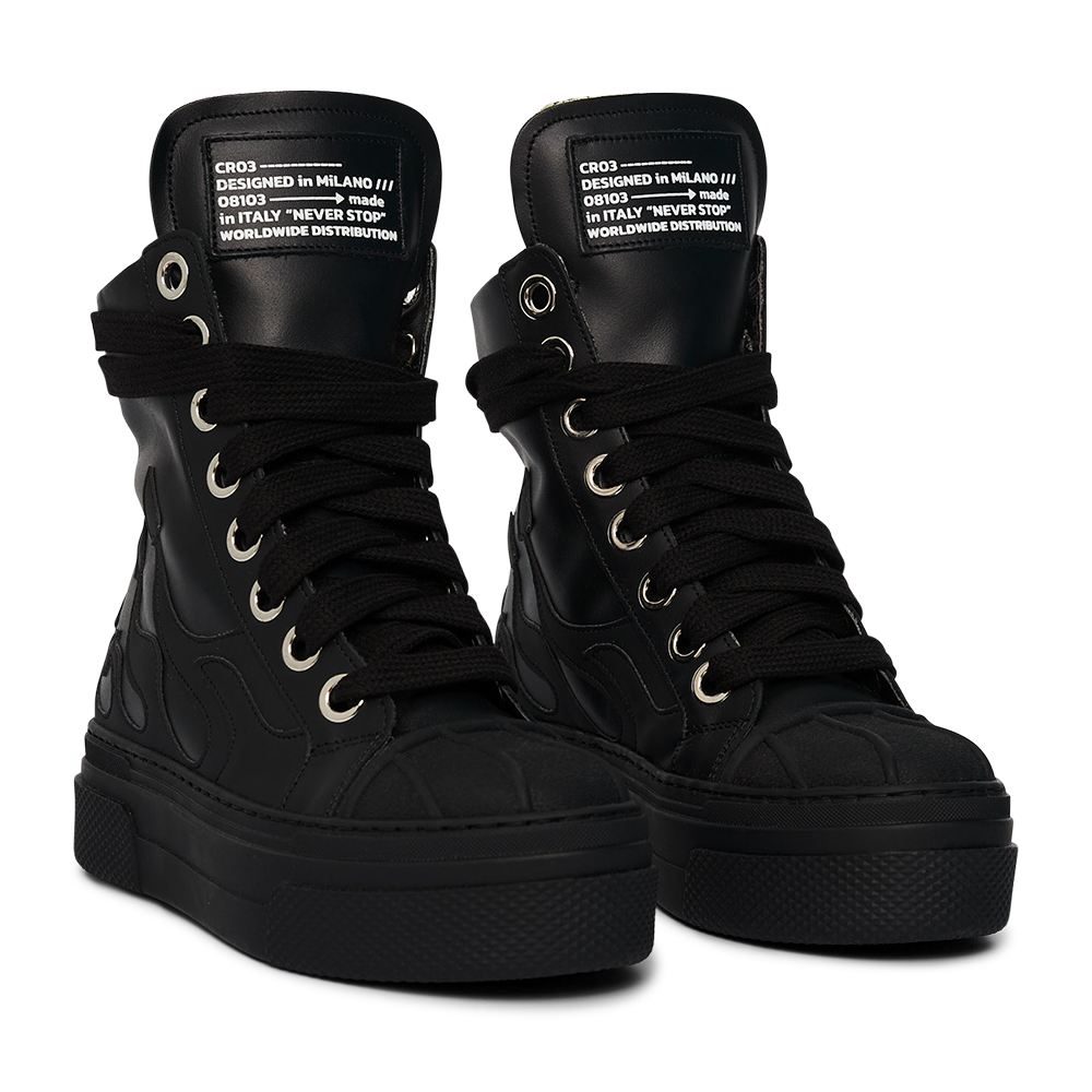 CALIPSO FLAME – Total Black High-Sneaker-CRISTIANZEROTRE