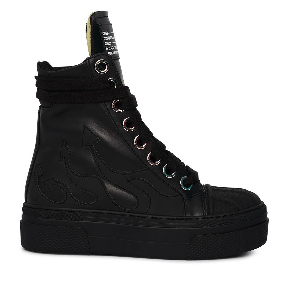 CALIPSO FLAME – Total Black High-Sneaker-CRISTIANZEROTRE