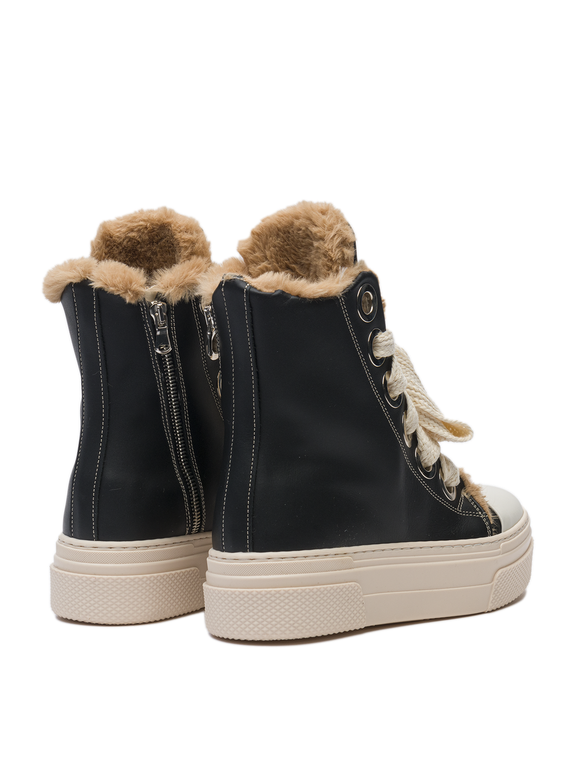 Calipso 300 Fur – Classic Black Leather-Sneaker-CRISTIANZEROTRE