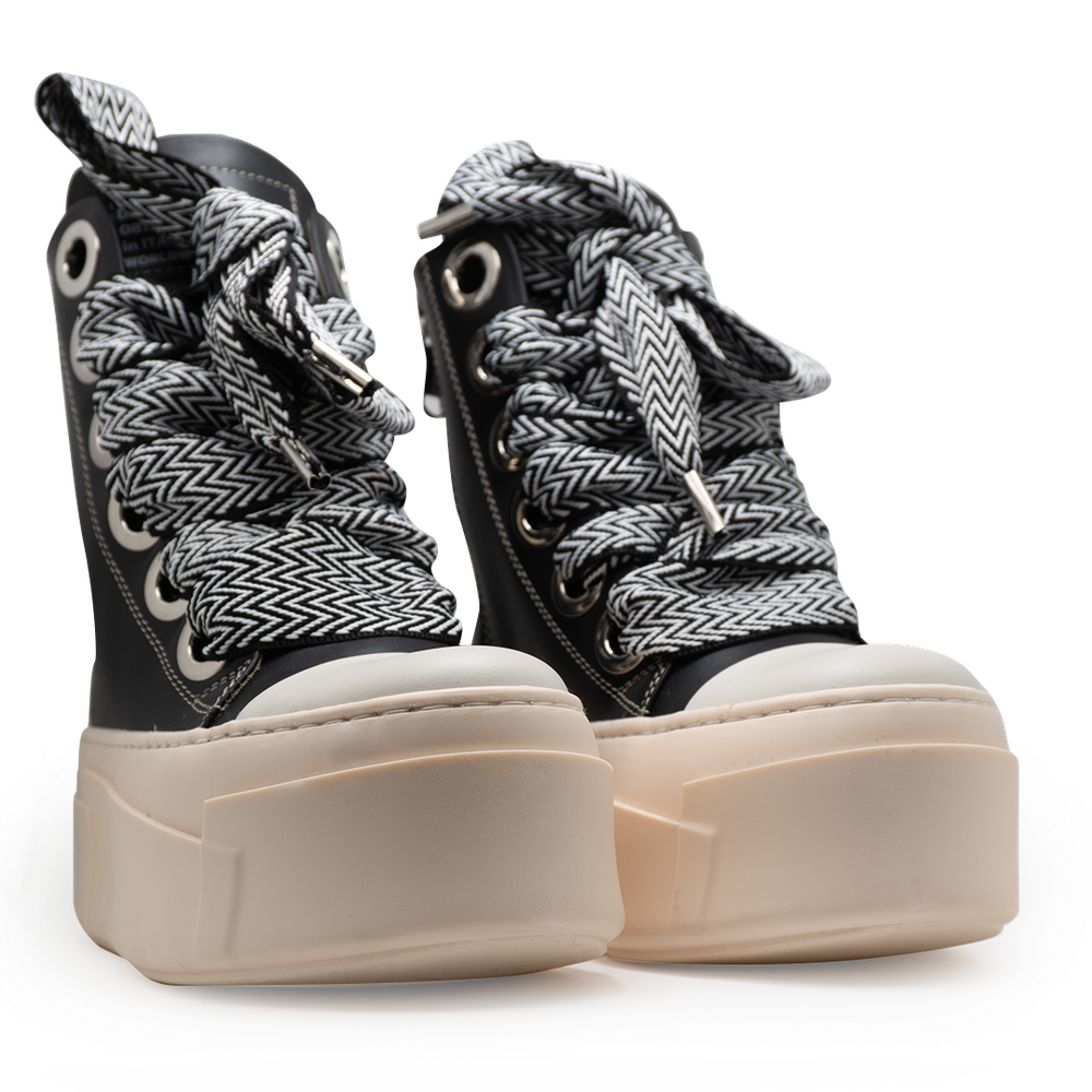 Calipso 600 – Black Lace Black & White-Sneaker-CRISTIANZEROTRE