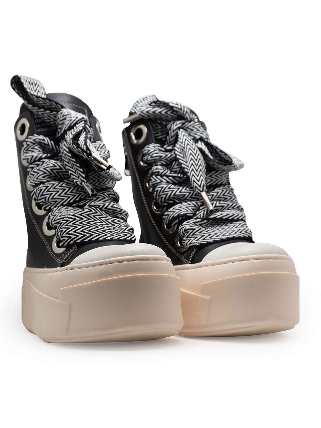 Calipso 600 – Black Lace Black & White-Sneaker-CRISTIANZEROTRE