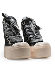 Calipso 600 – Black Lace Black & White-Sneaker-CRISTIANZEROTRE