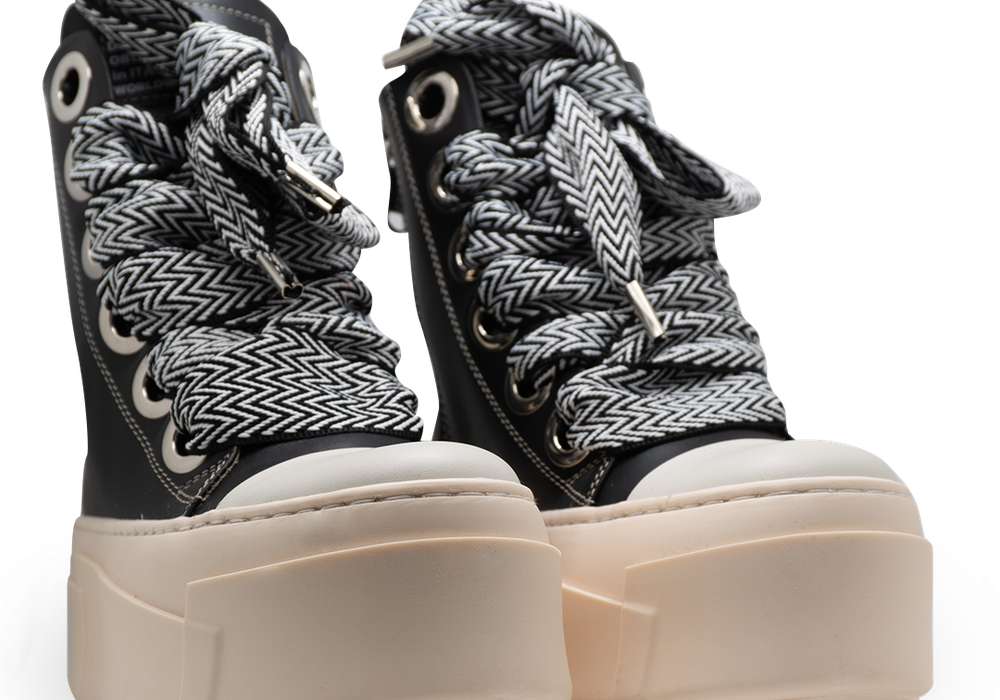 Calipso 600 – Black Lace Black & White-Sneaker-CRISTIANZEROTRE