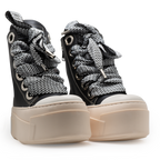 Calipso 600 – Black Lace Black & White-Sneaker-CRISTIANZEROTRE
