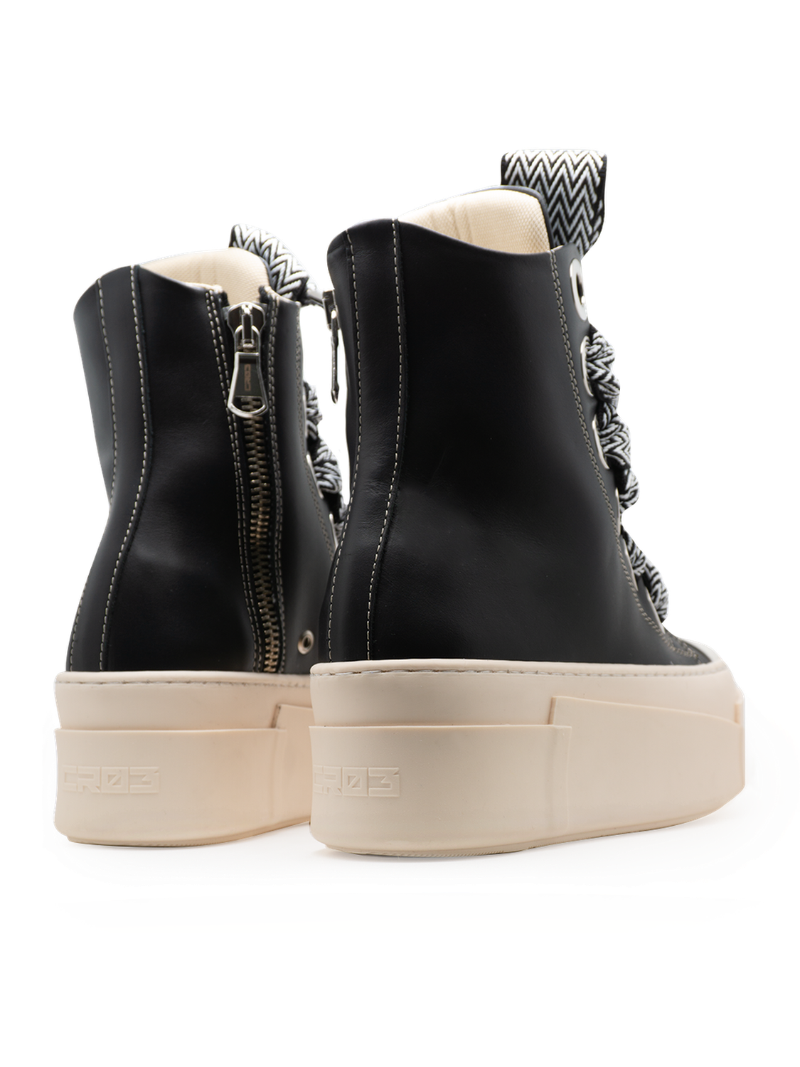 Calipso 600 – Black Lace Black & White-Sneaker-CRISTIANZEROTRE